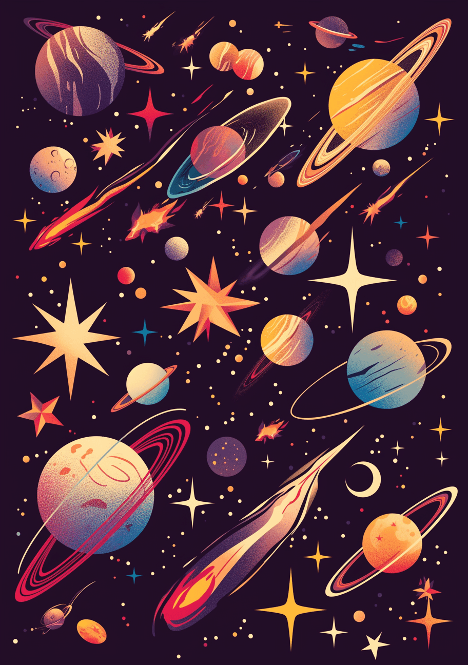 Planet 095 original repeating artwork
