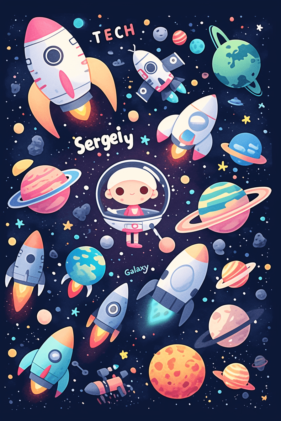Astronaut 064 original repeating artwork