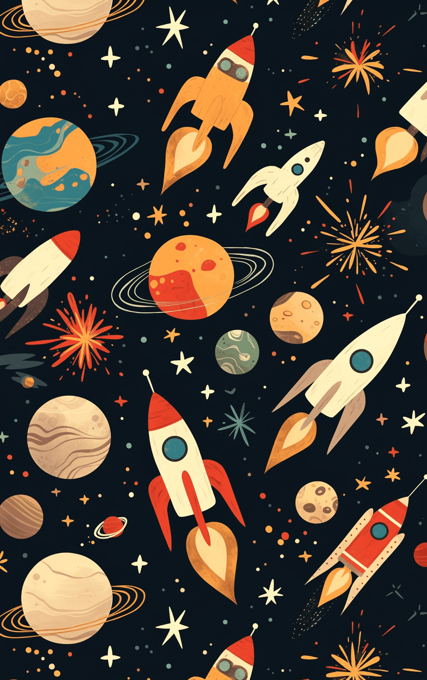 Planet 049 original repeating artwork