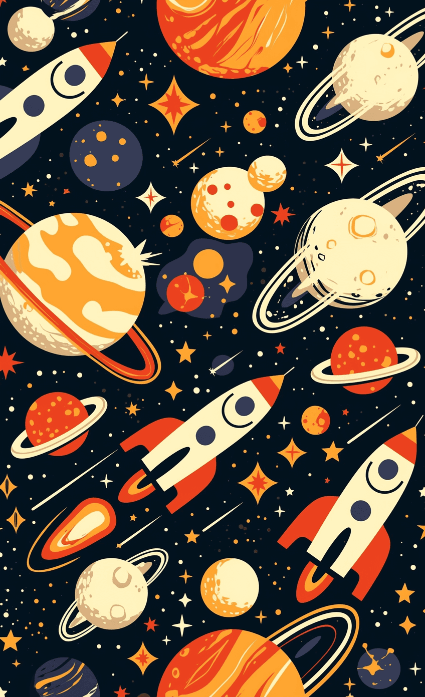 Planet 098 original repeating artwork