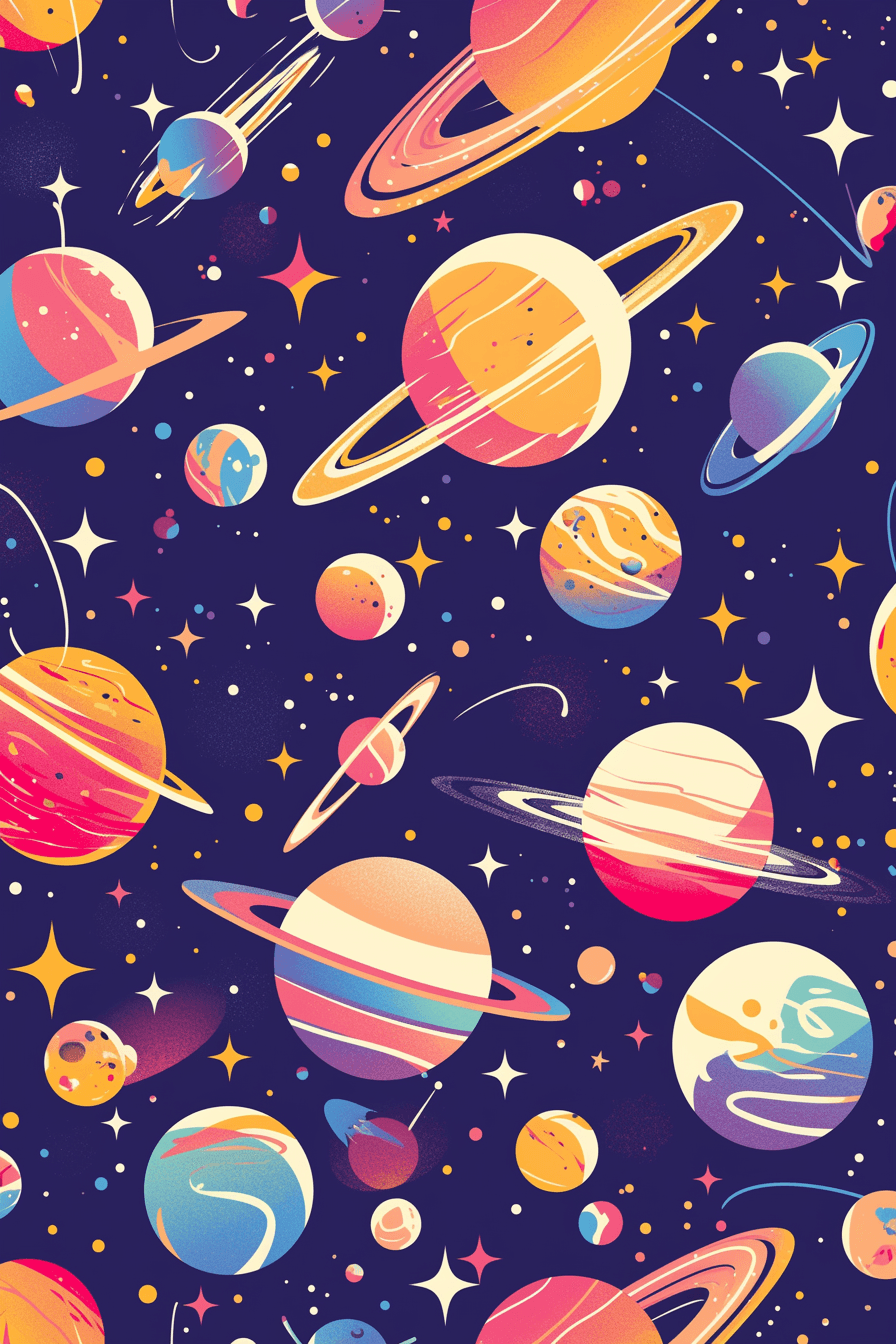 Cosmic 140 original repeating artwork