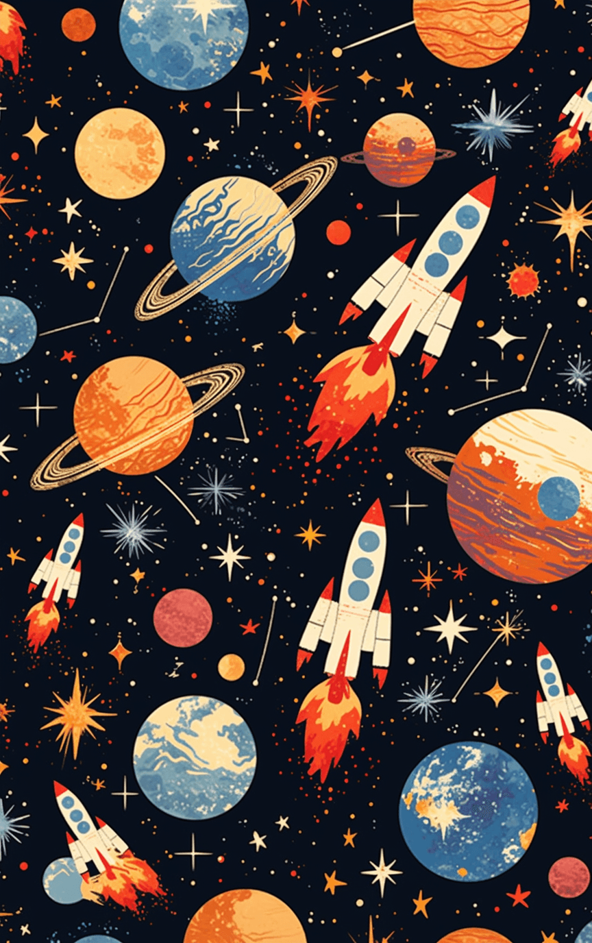 Planet 071 original repeating artwork