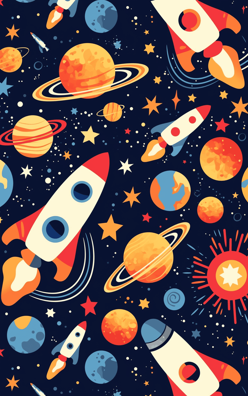 Planet 046 original repeating artwork