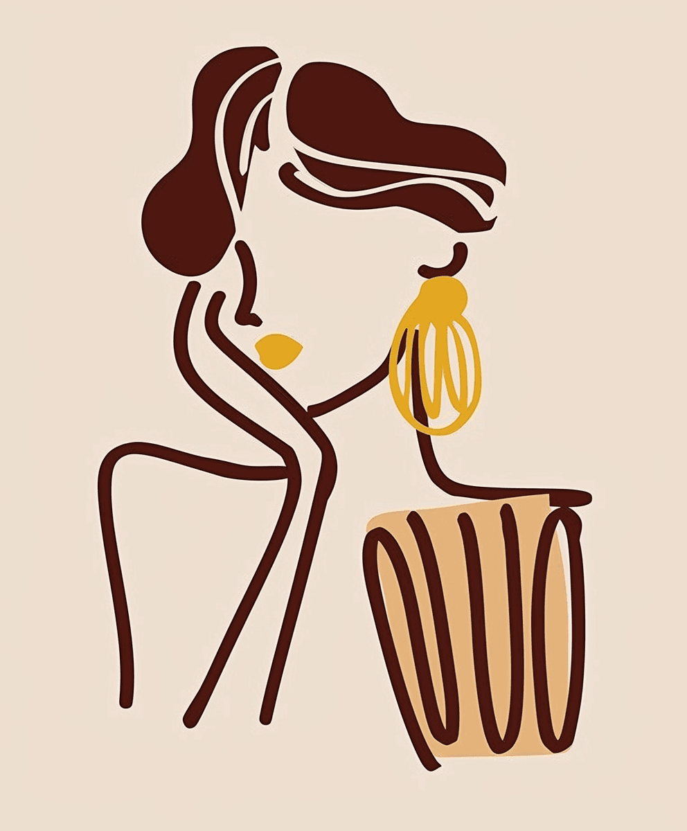 Woman Dash original repeating artwork