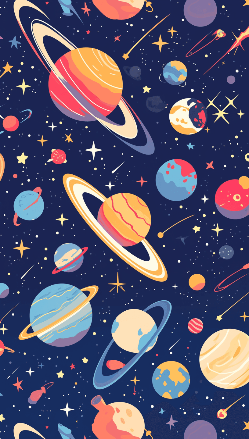 Planet 028 original repeating artwork