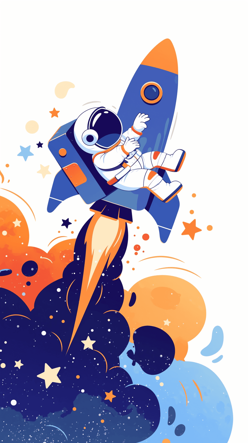 Astronaut 117 original repeating artwork