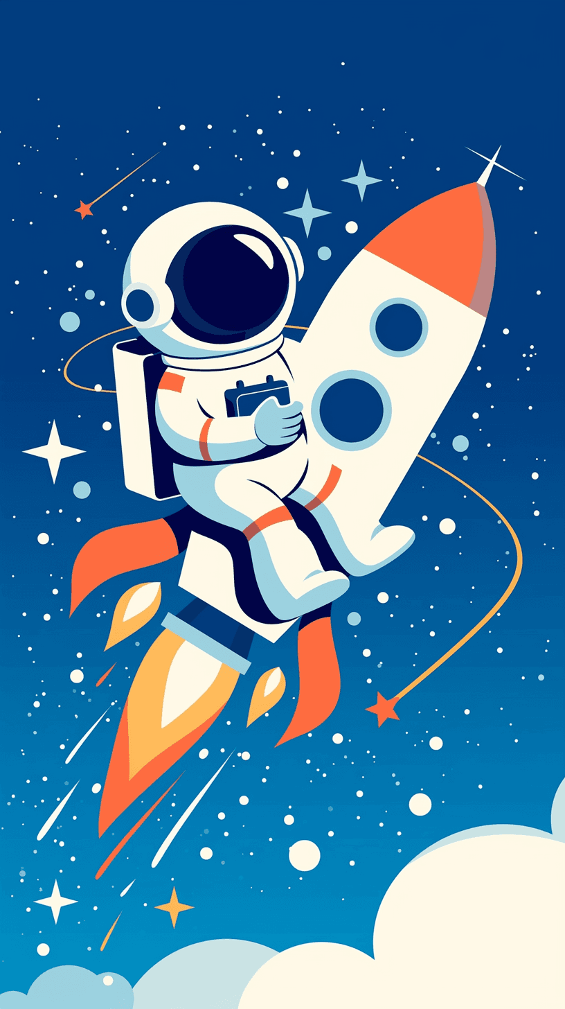Astronaut 118 original repeating artwork