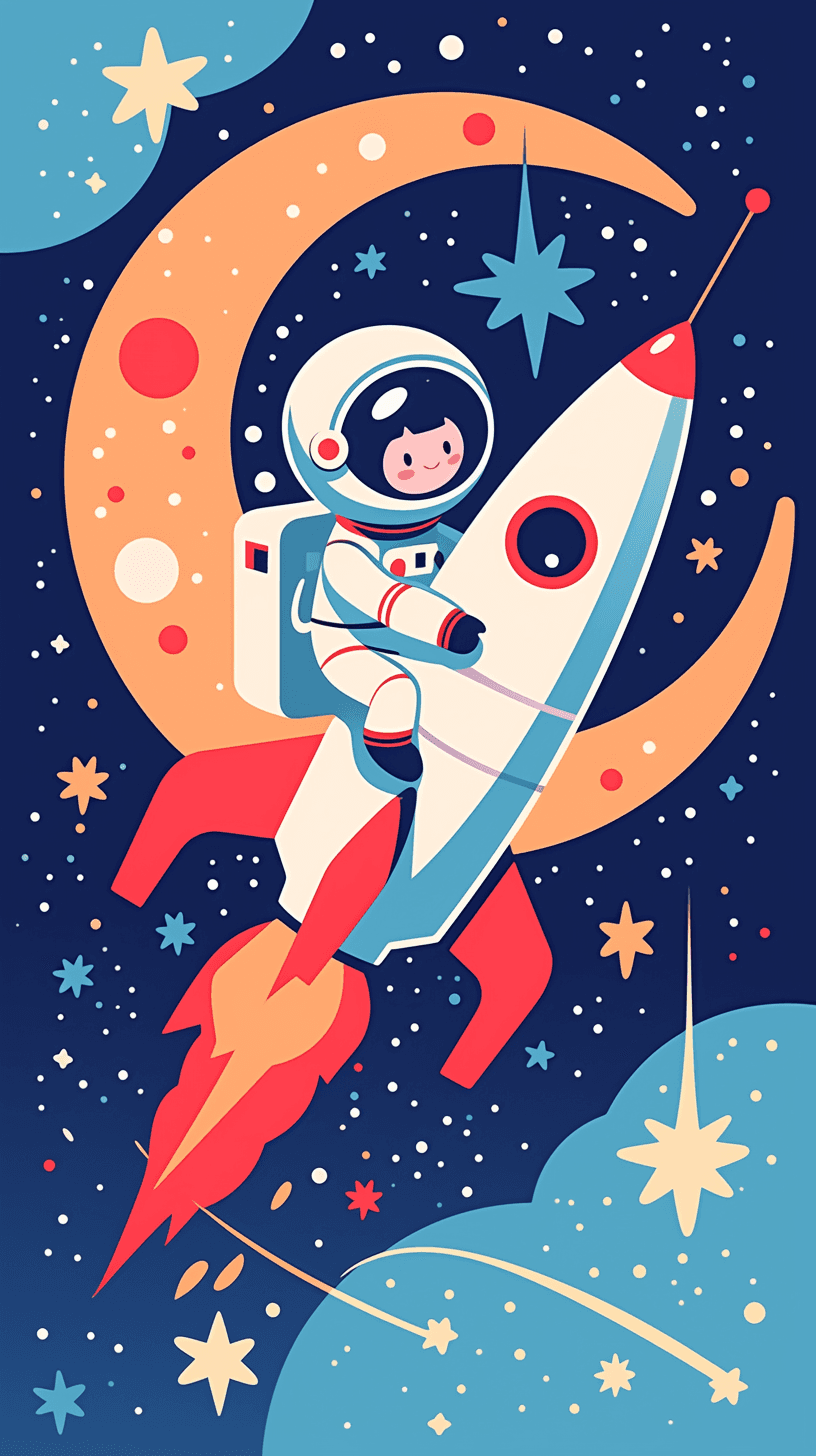 Astronaut Rest original repeating artwork