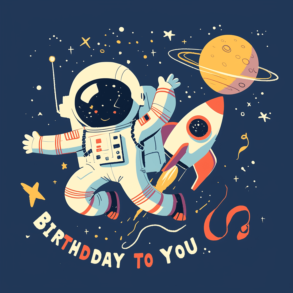 Astronaut 022 original repeating artwork