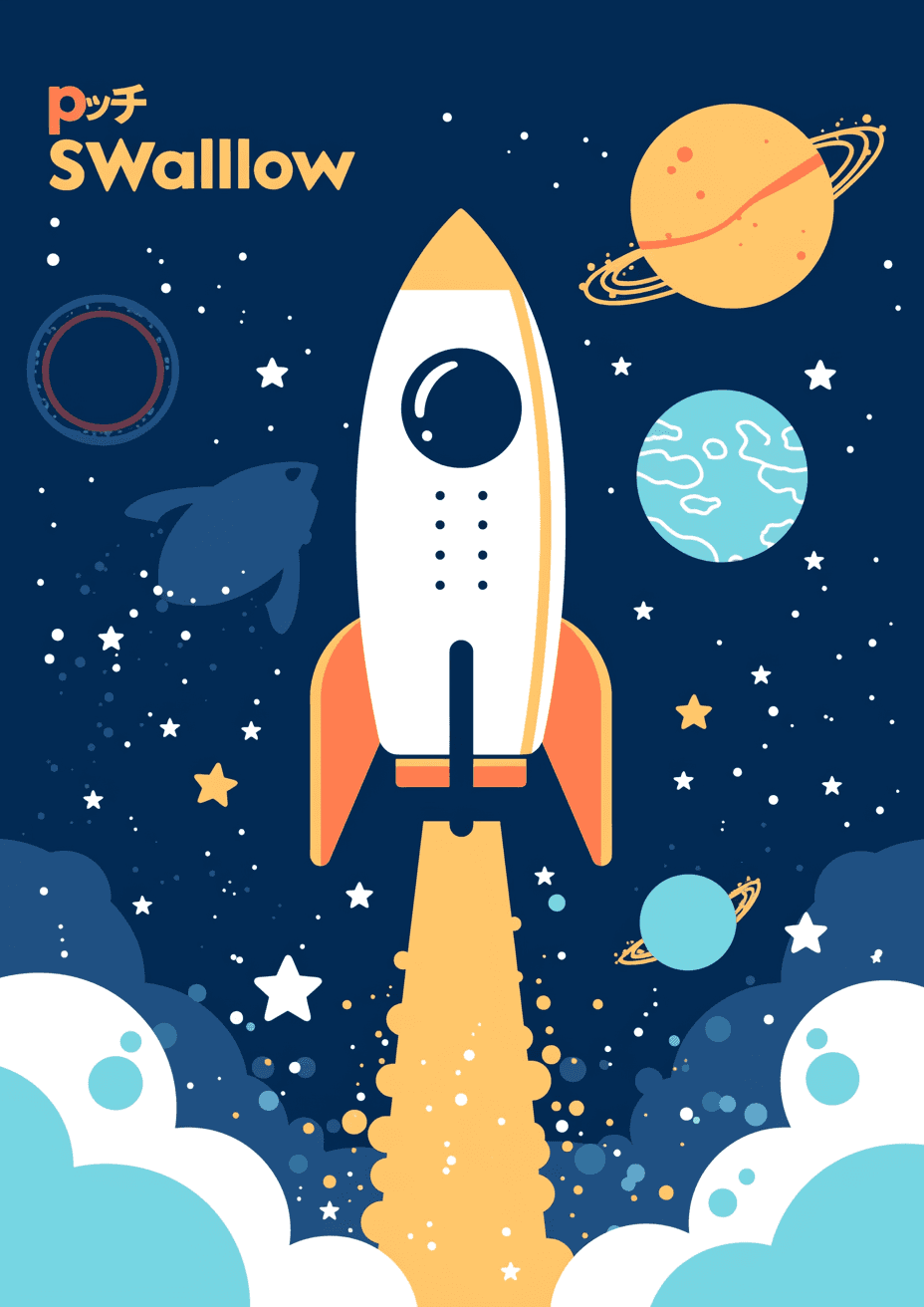 Rocket Hue original repeating artwork