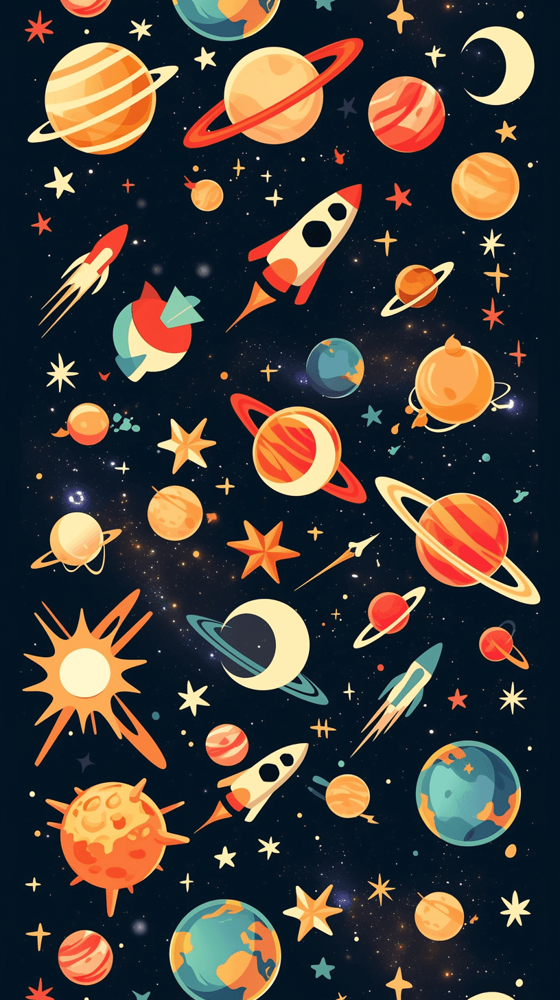 Rocket Team original repeating artwork