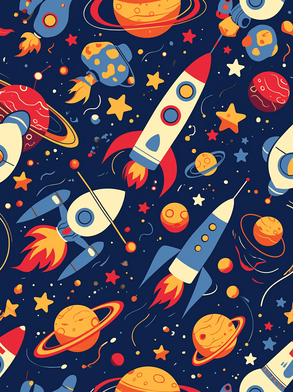 Rocket Onyx original repeating artwork