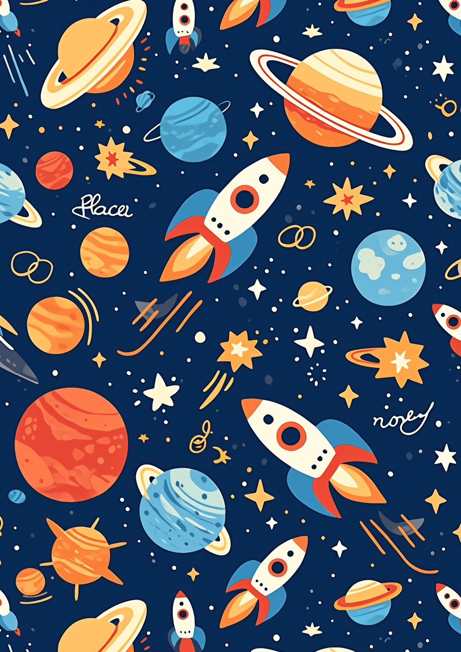 Rocket Beats original repeating artwork