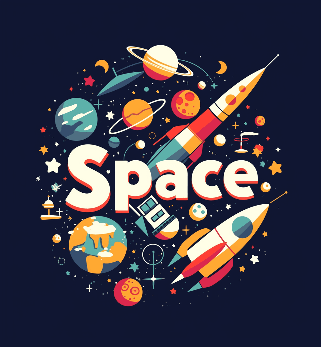 Rocket original repeating artwork