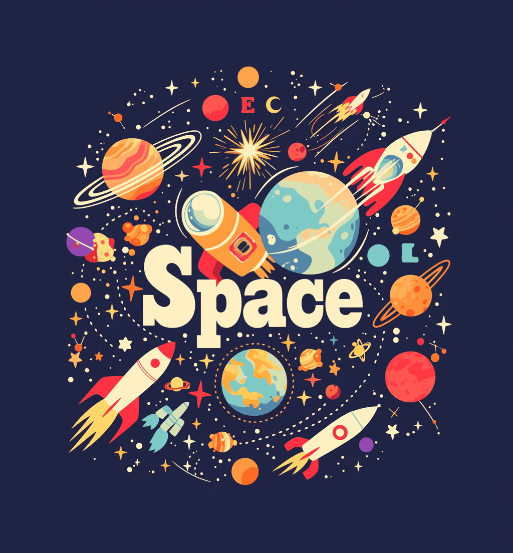 Rocket Bounce original repeating artwork