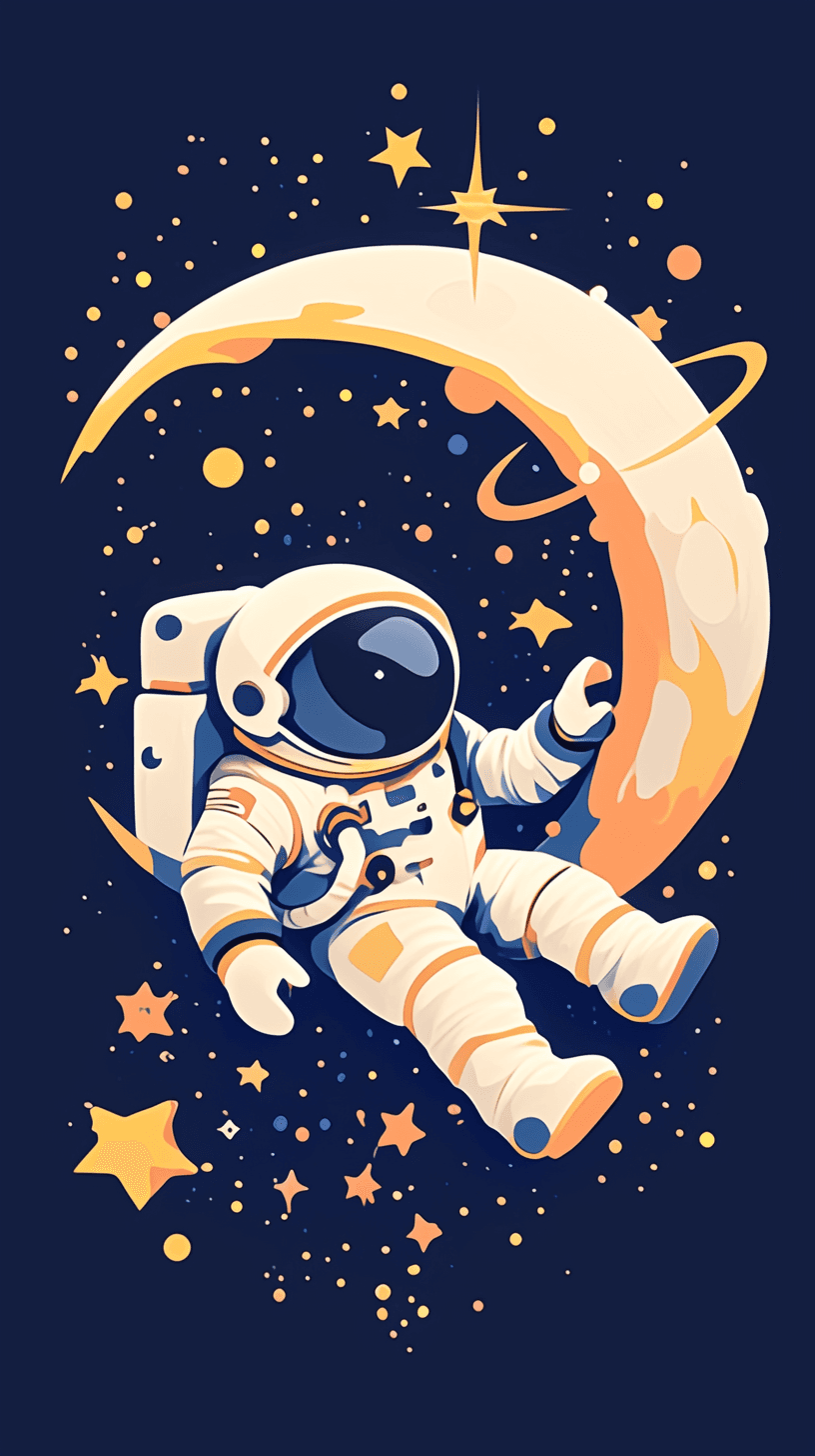 Astronaut 084 original repeating artwork