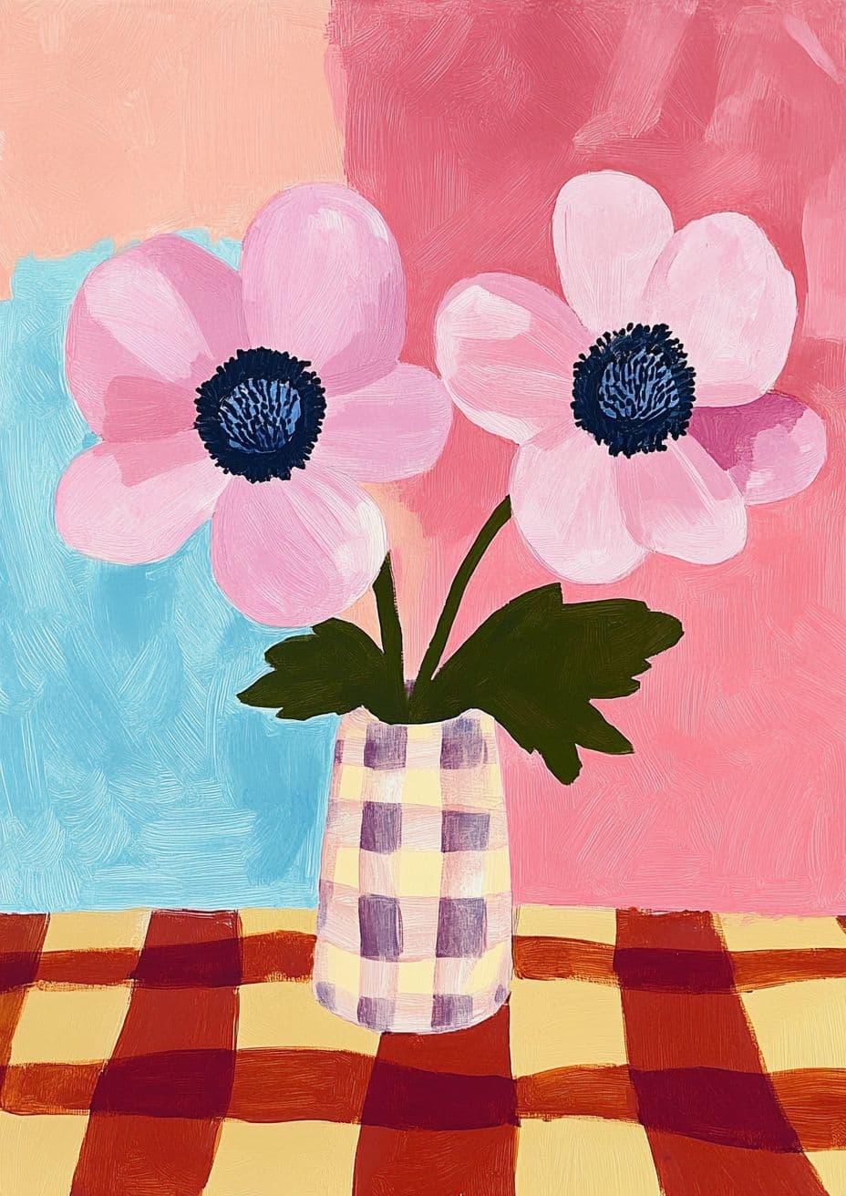 Vase Drift original repeating artwork