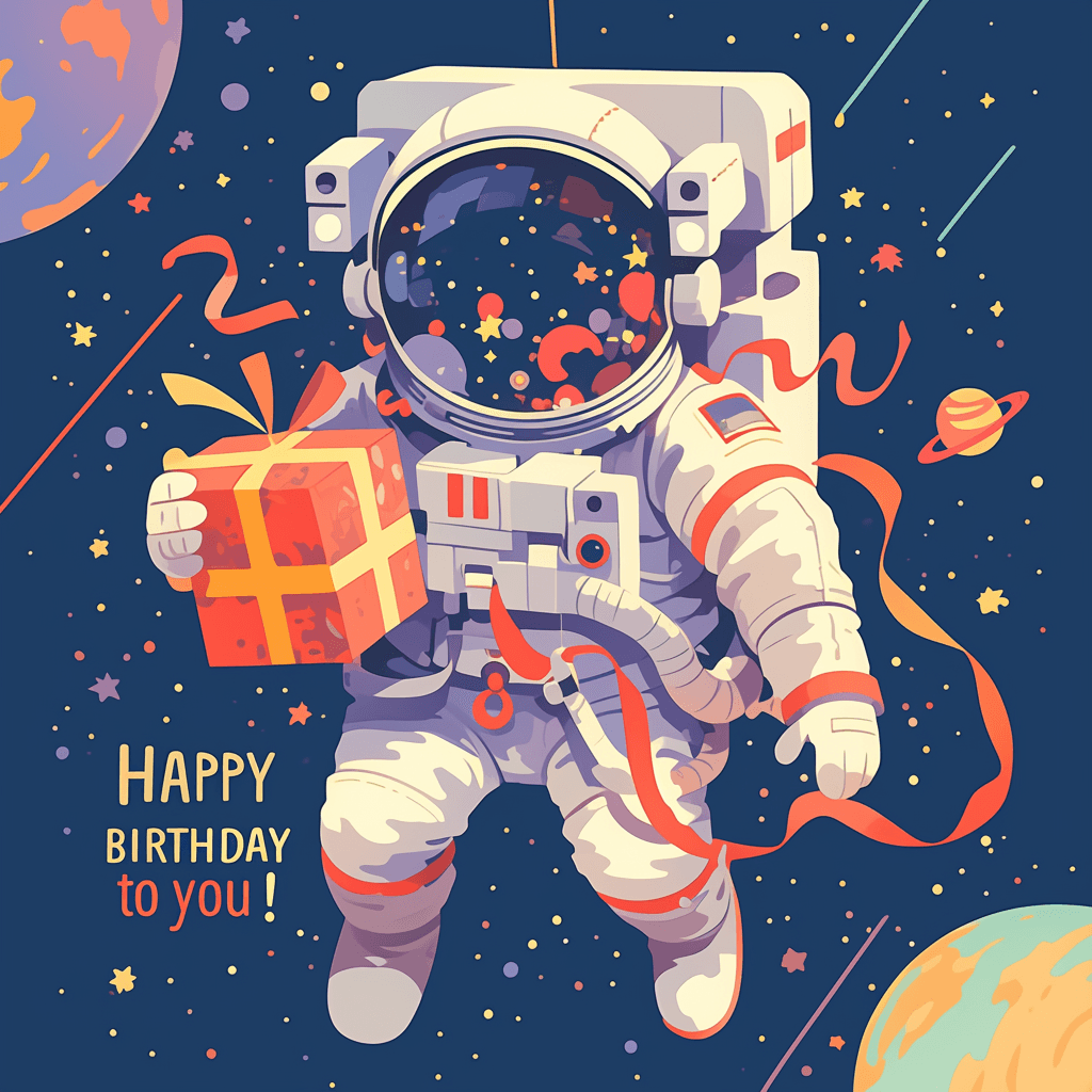 Astronaut 063 original repeating artwork