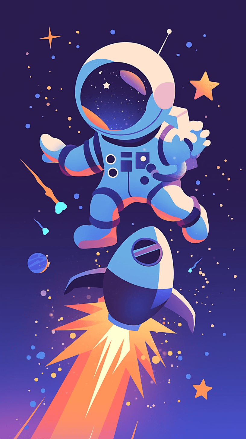 Astronaut 014 original repeating artwork
