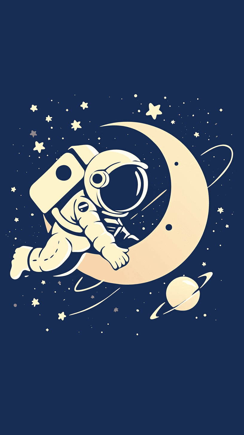 Astronaut 062 original repeating artwork