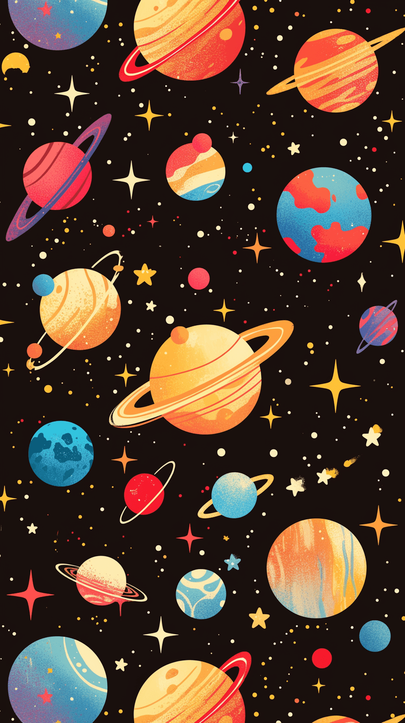 Rocket Shine original repeating artwork