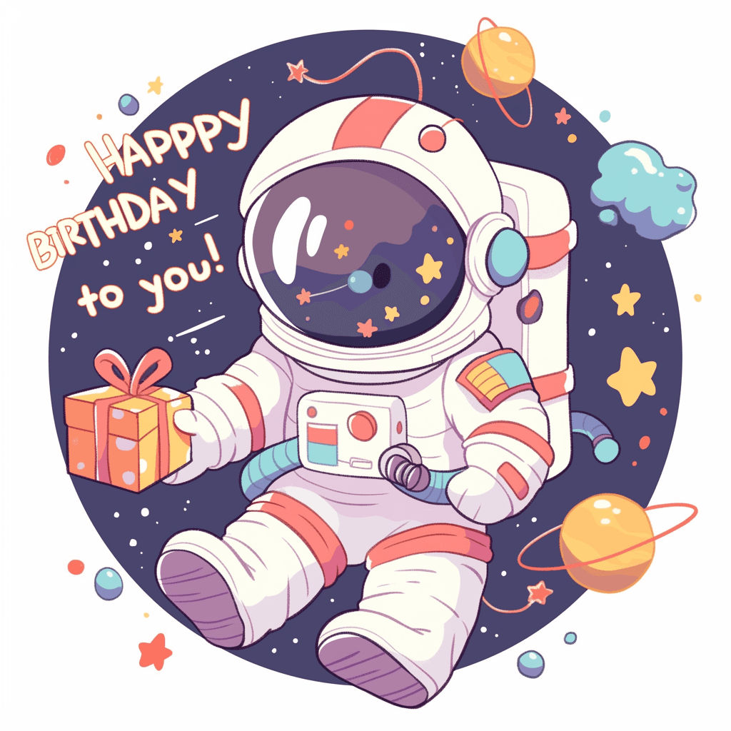 Astronaut 032 original repeating artwork