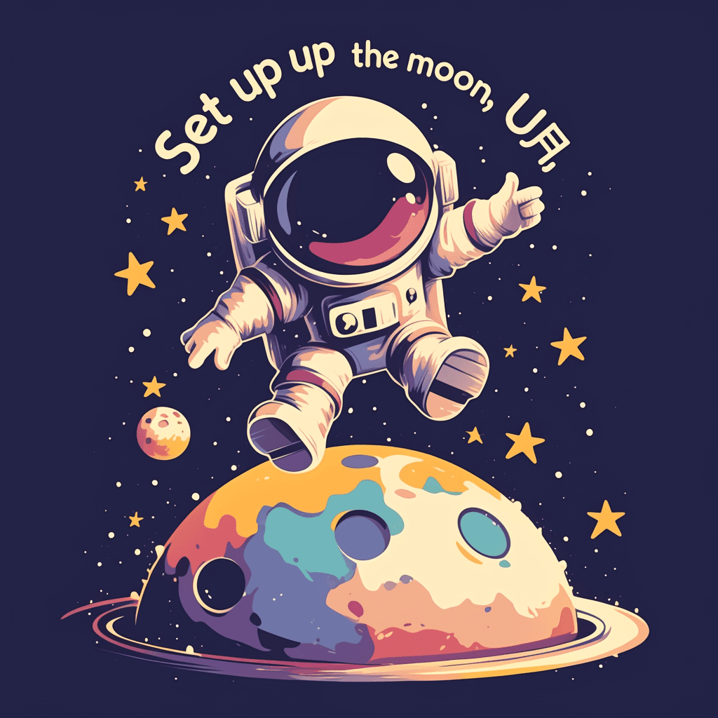 Astronaut 078 original repeating artwork