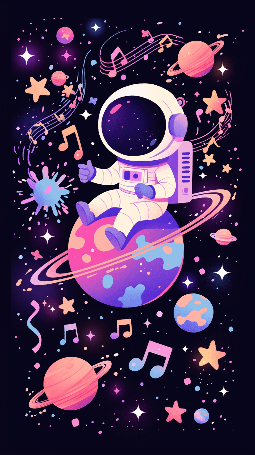 Astronaut 017 original repeating artwork
