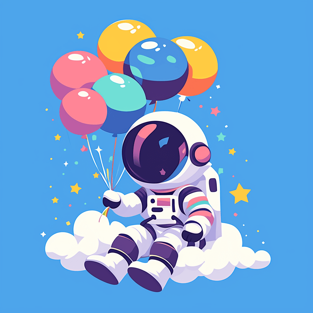 Astronaut 059 original repeating artwork