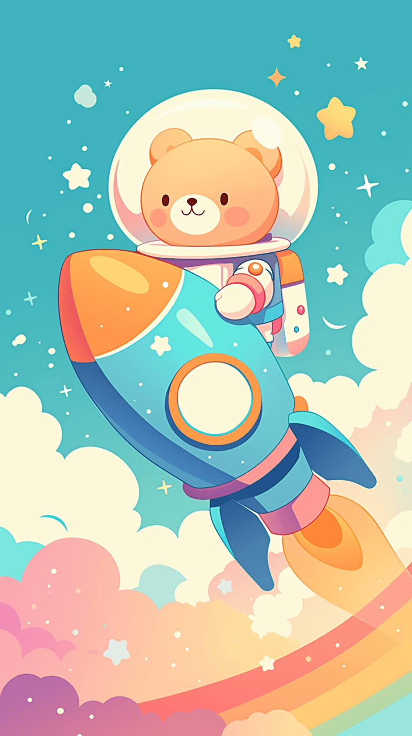 Astronaut 077 original repeating artwork