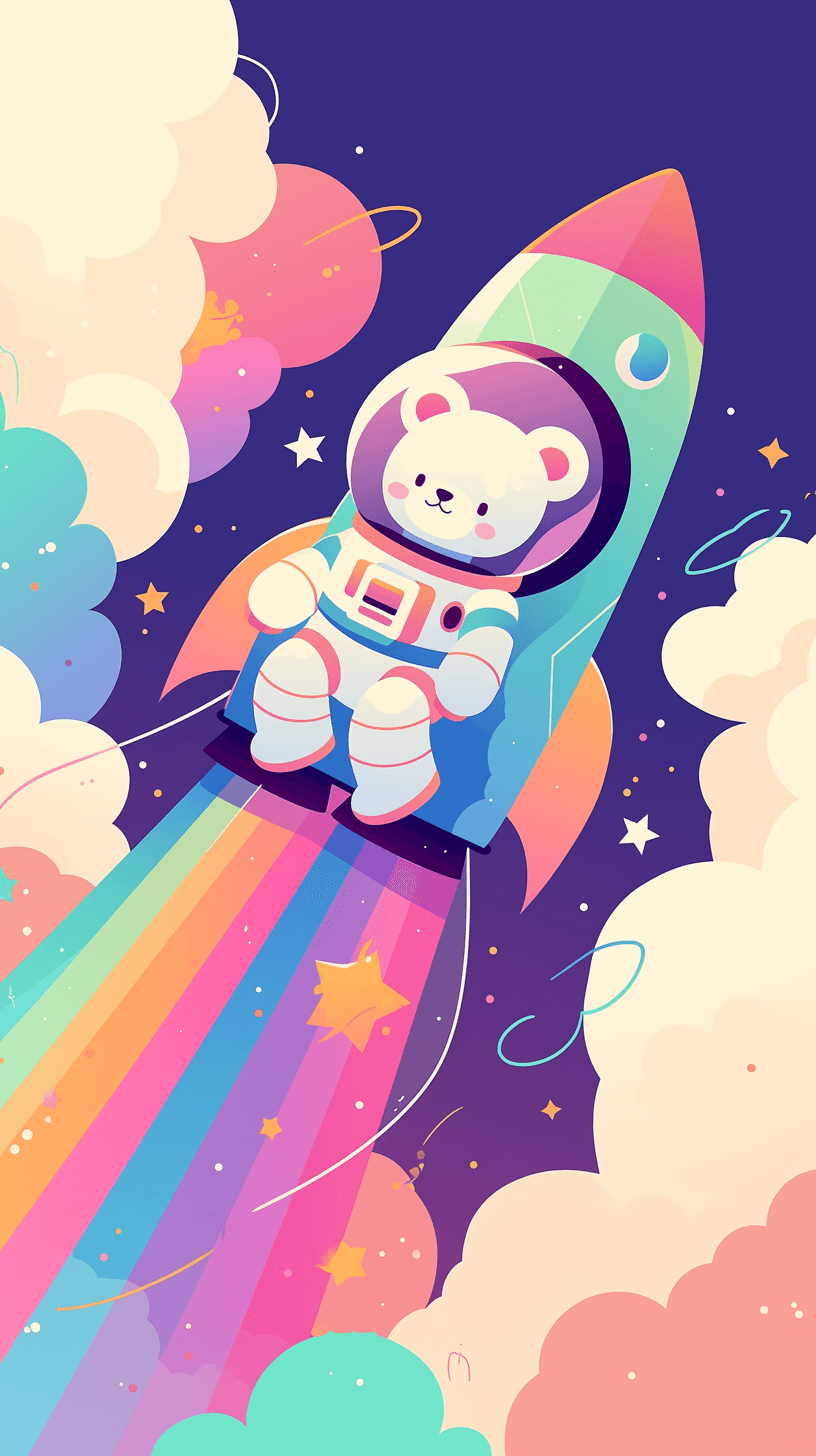 Astronaut 083 original repeating artwork