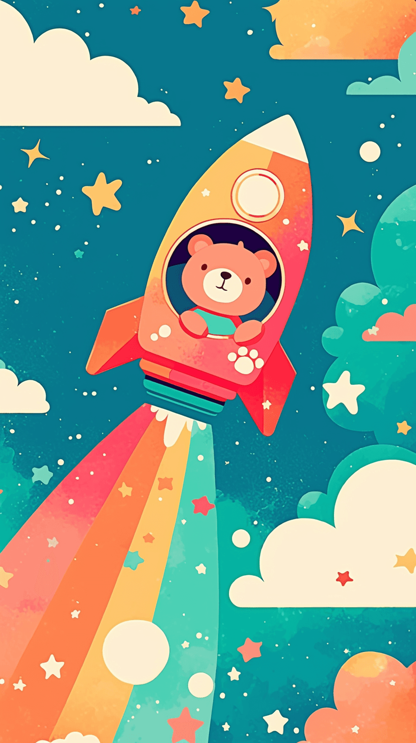 Astronaut 076 original repeating artwork