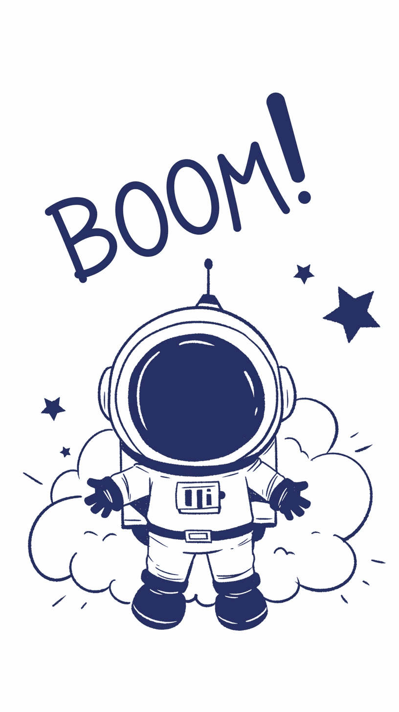 Astronaut 048 original repeating artwork