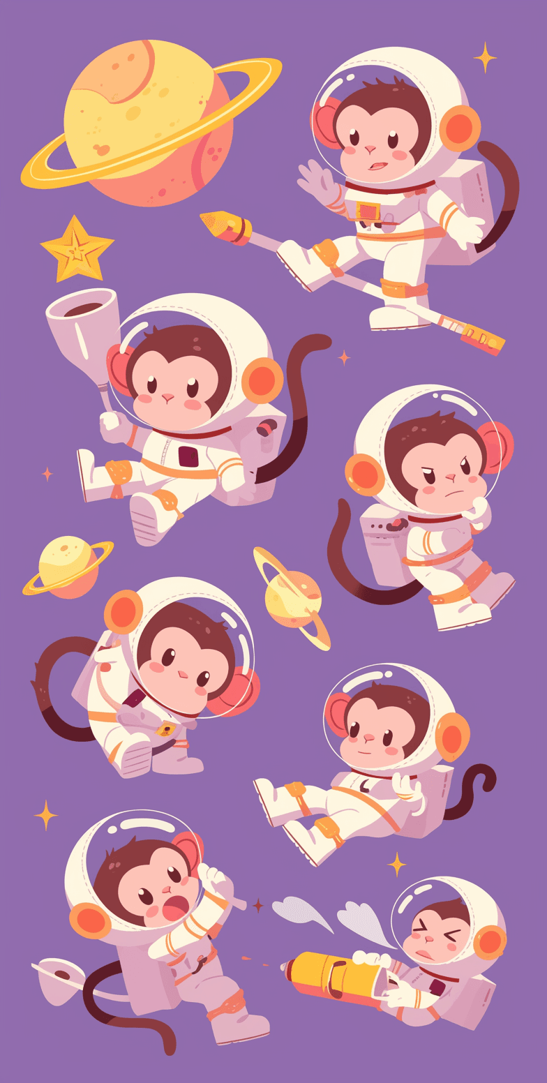 Astronaut Summit original repeating artwork