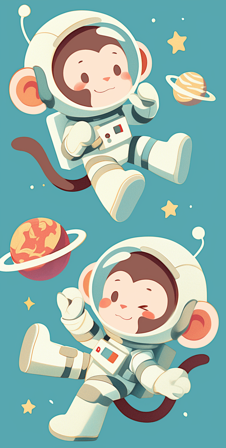 Astronaut 001 original repeating artwork