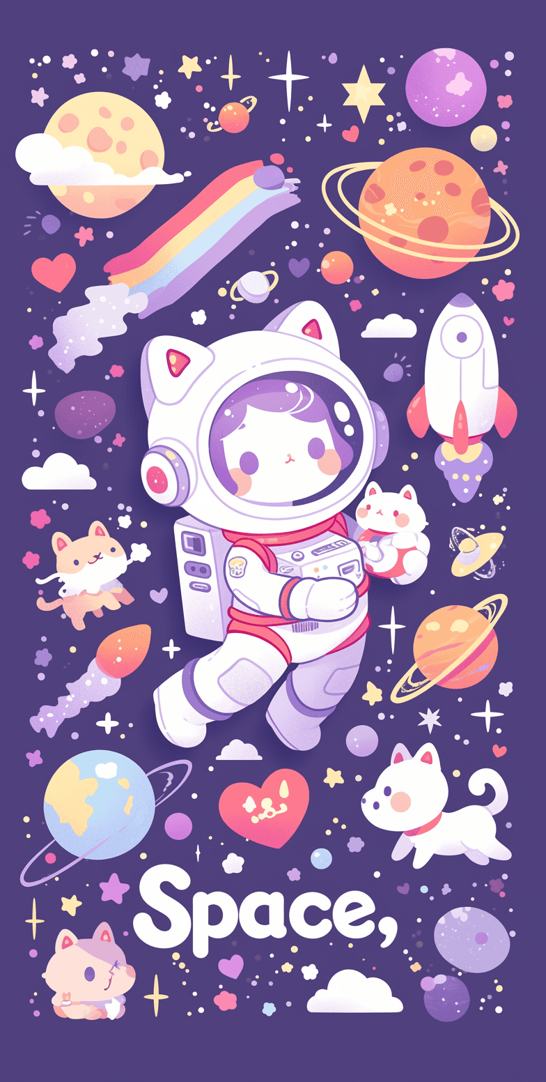 Astronaut 081 original repeating artwork