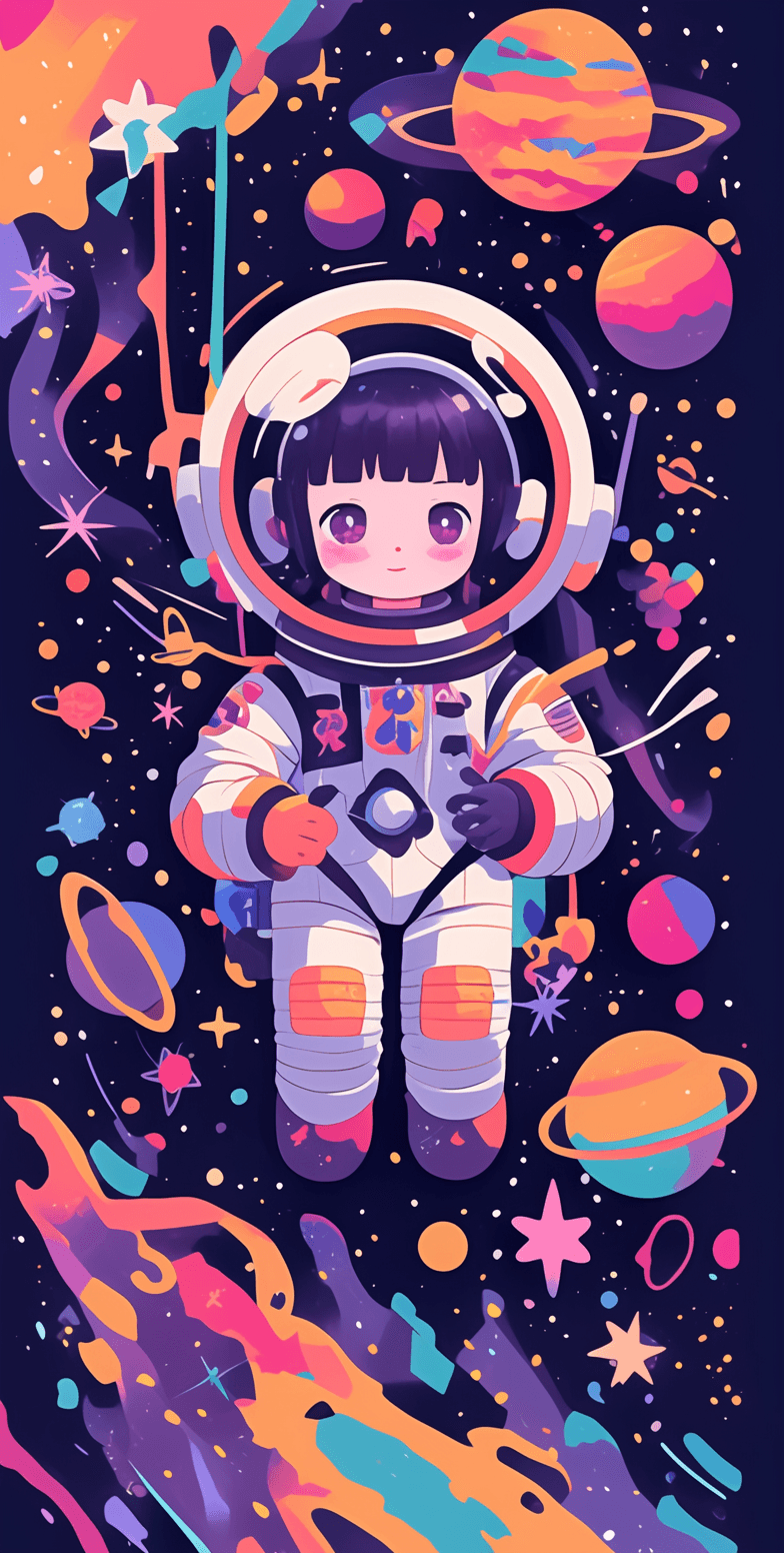 Astronaut 103 original repeating artwork