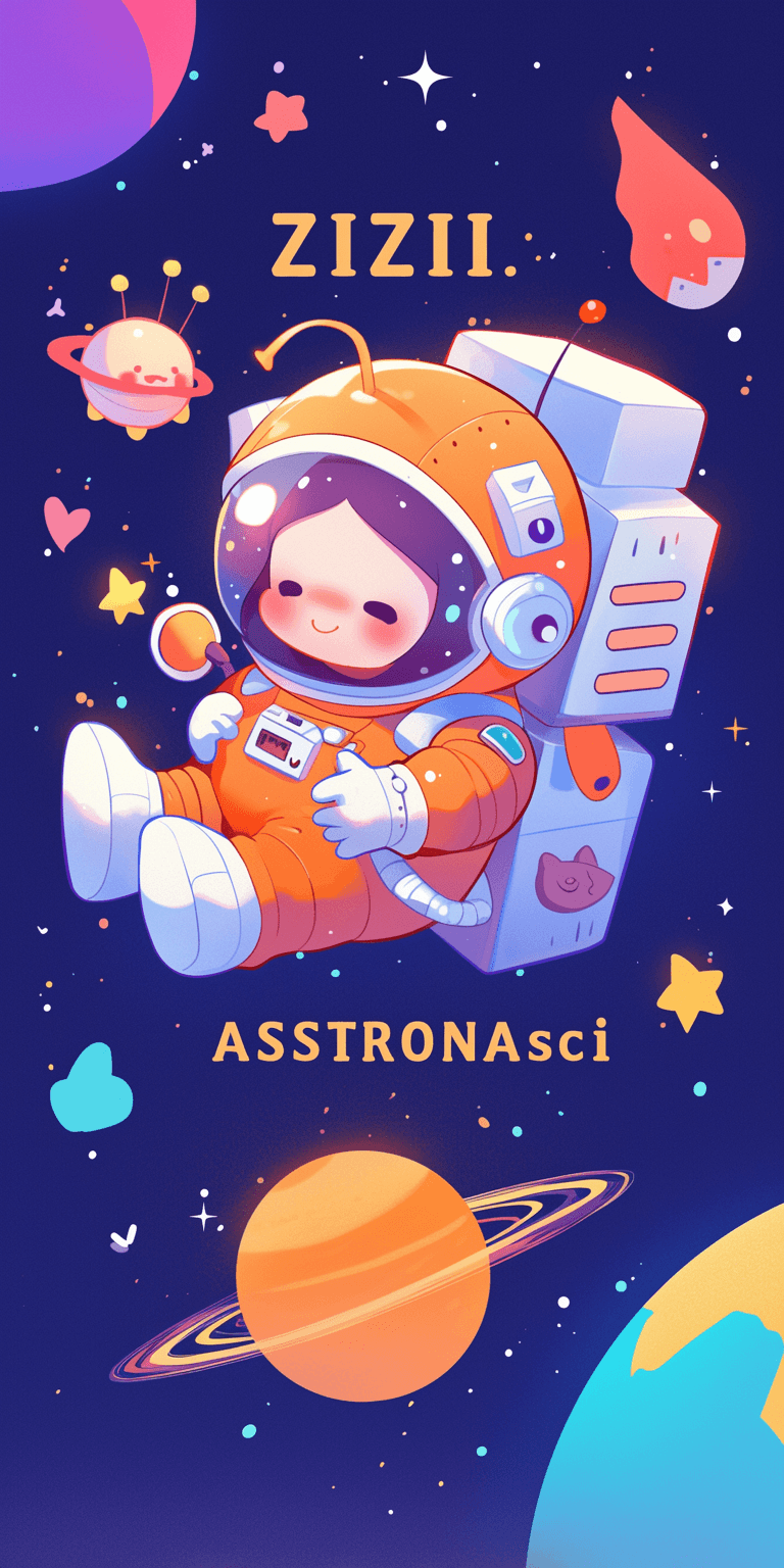 Astronaut 112 original repeating artwork