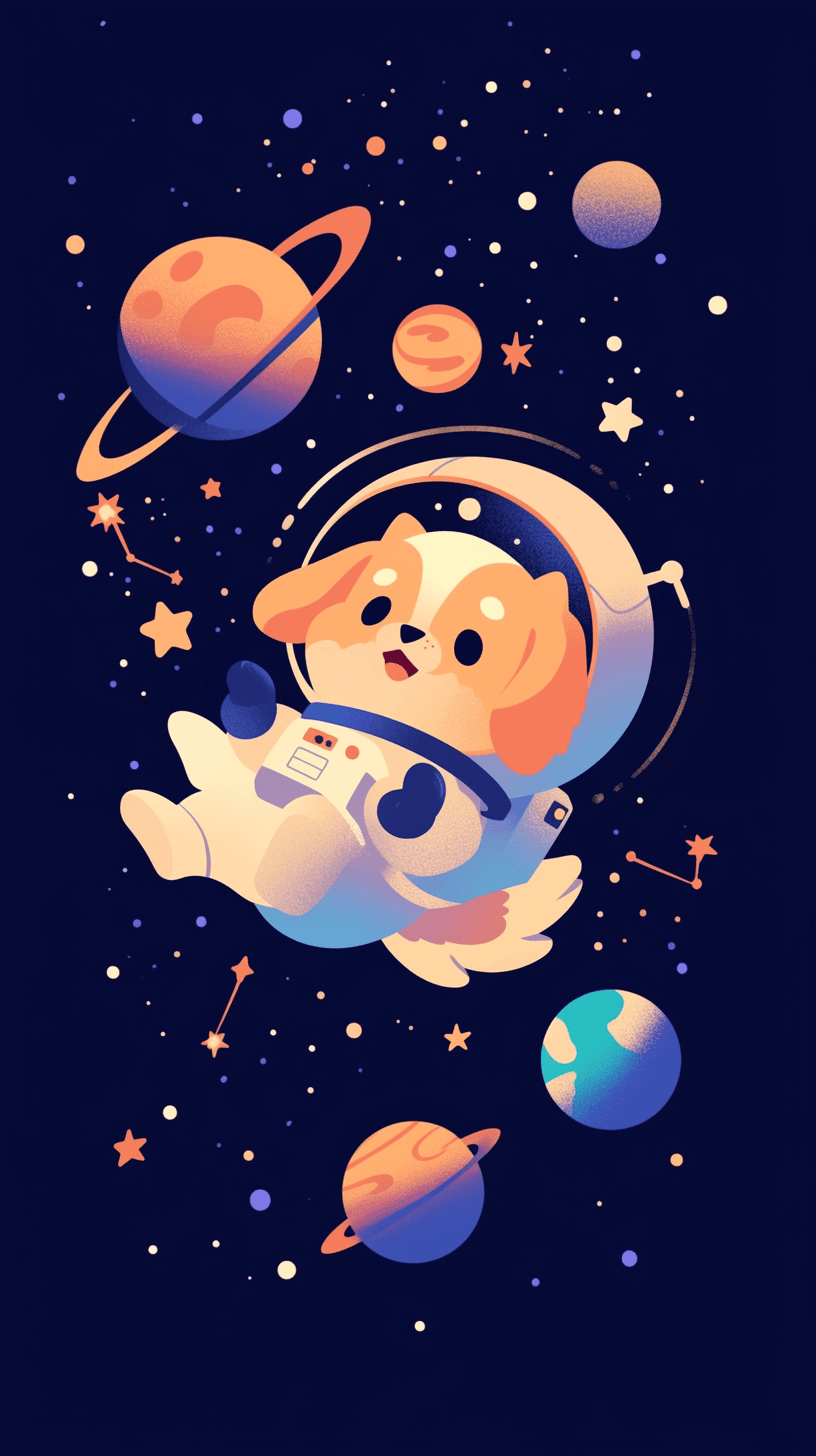 Astronaut 056 original repeating artwork