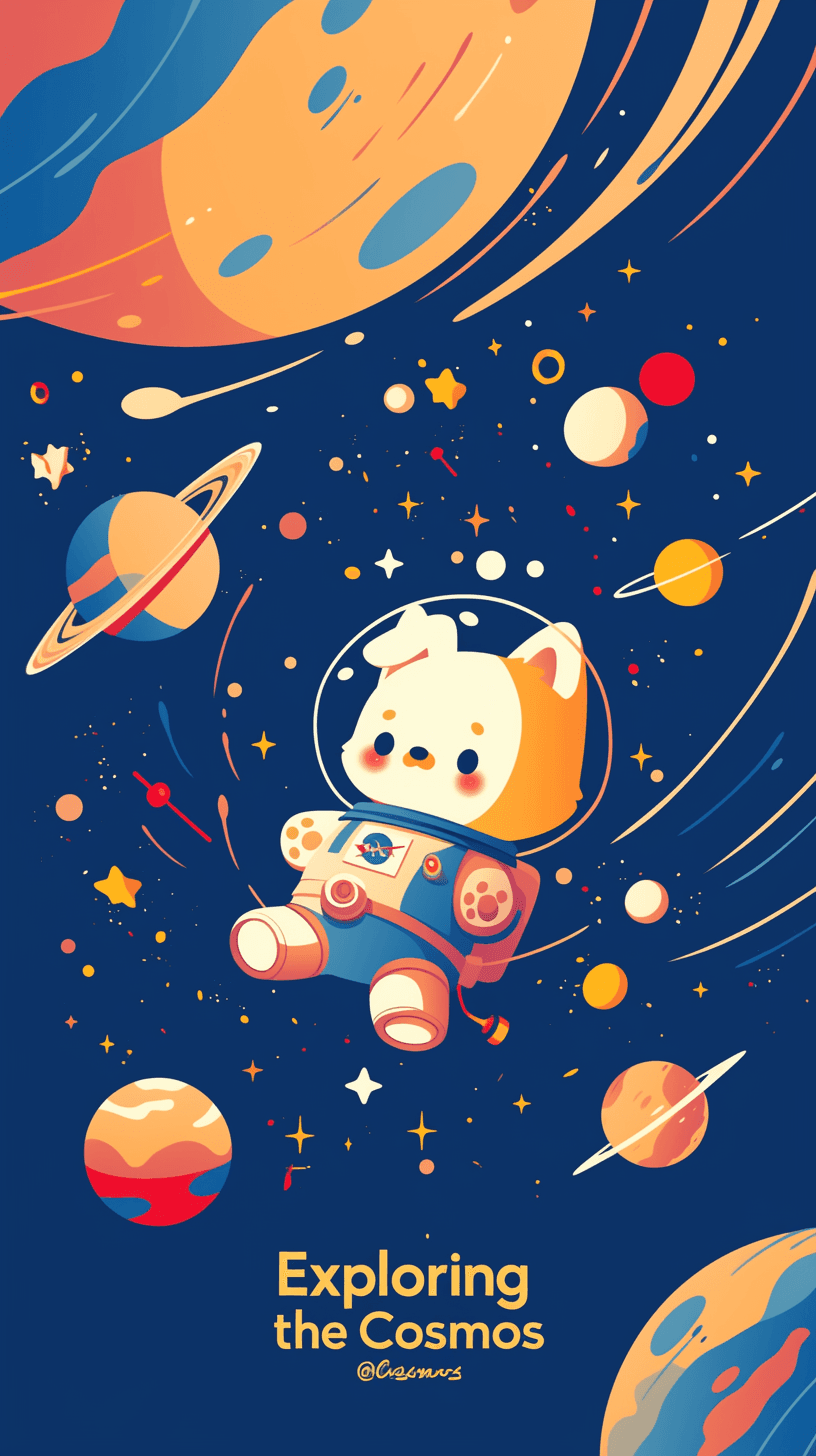 Astronaut 024 original repeating artwork