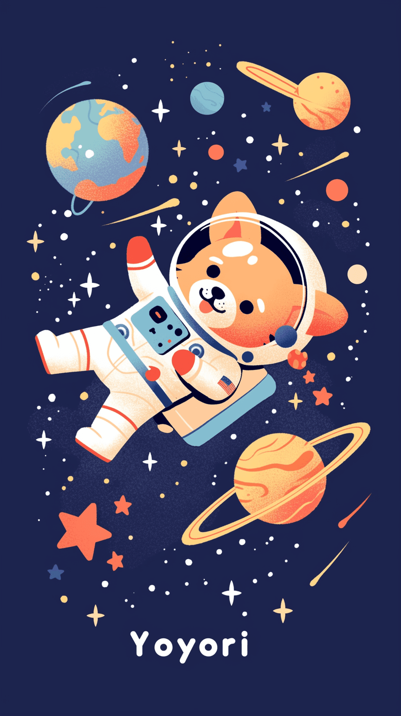 Astronaut 111 original repeating artwork
