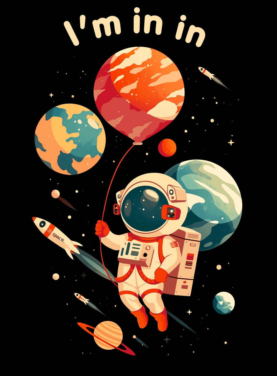 Astronaut 031 original repeating artwork