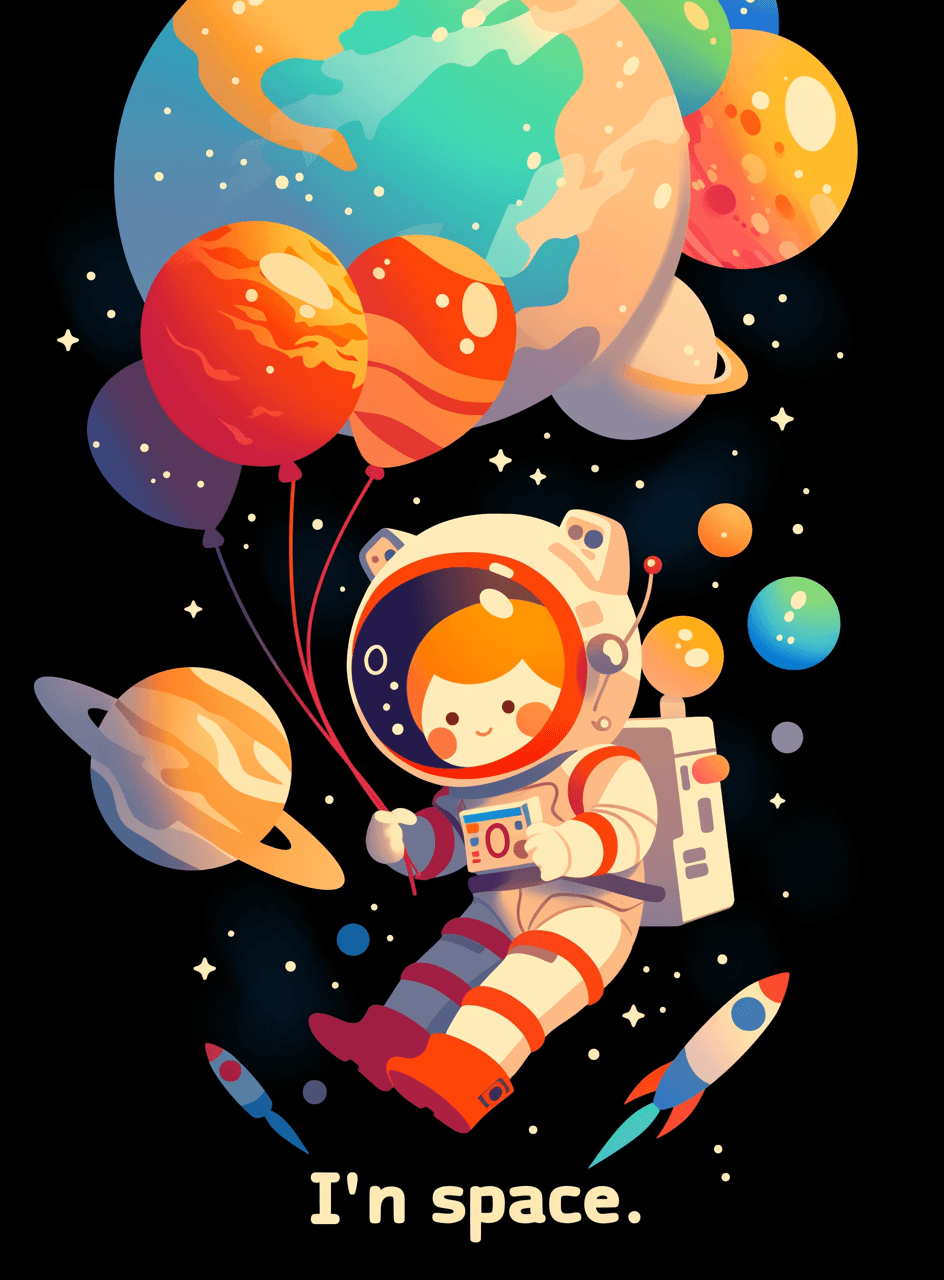 Astronaut 011 original repeating artwork
