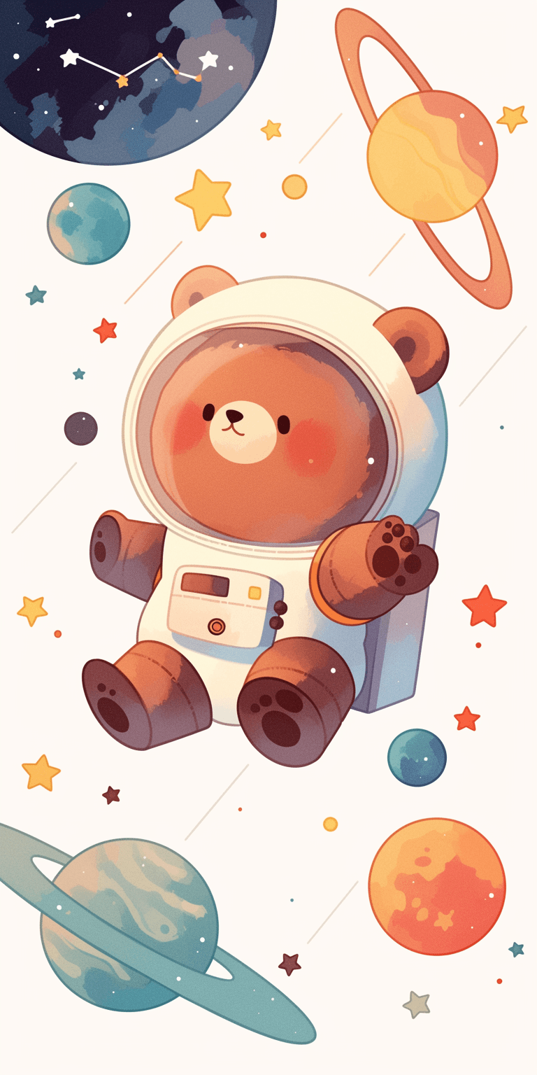 Astronaut 054 original repeating artwork