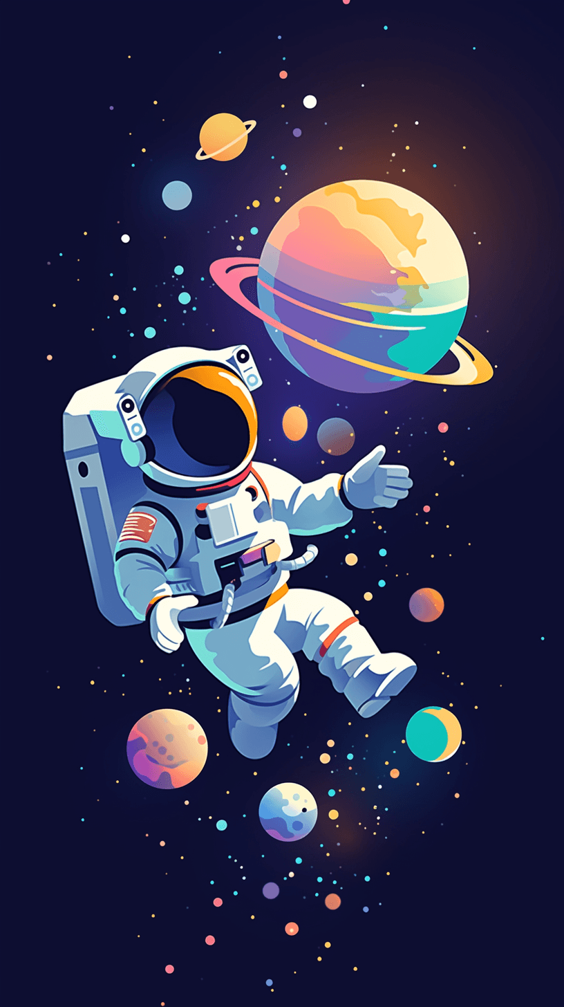 Astronaut 068 original repeating artwork