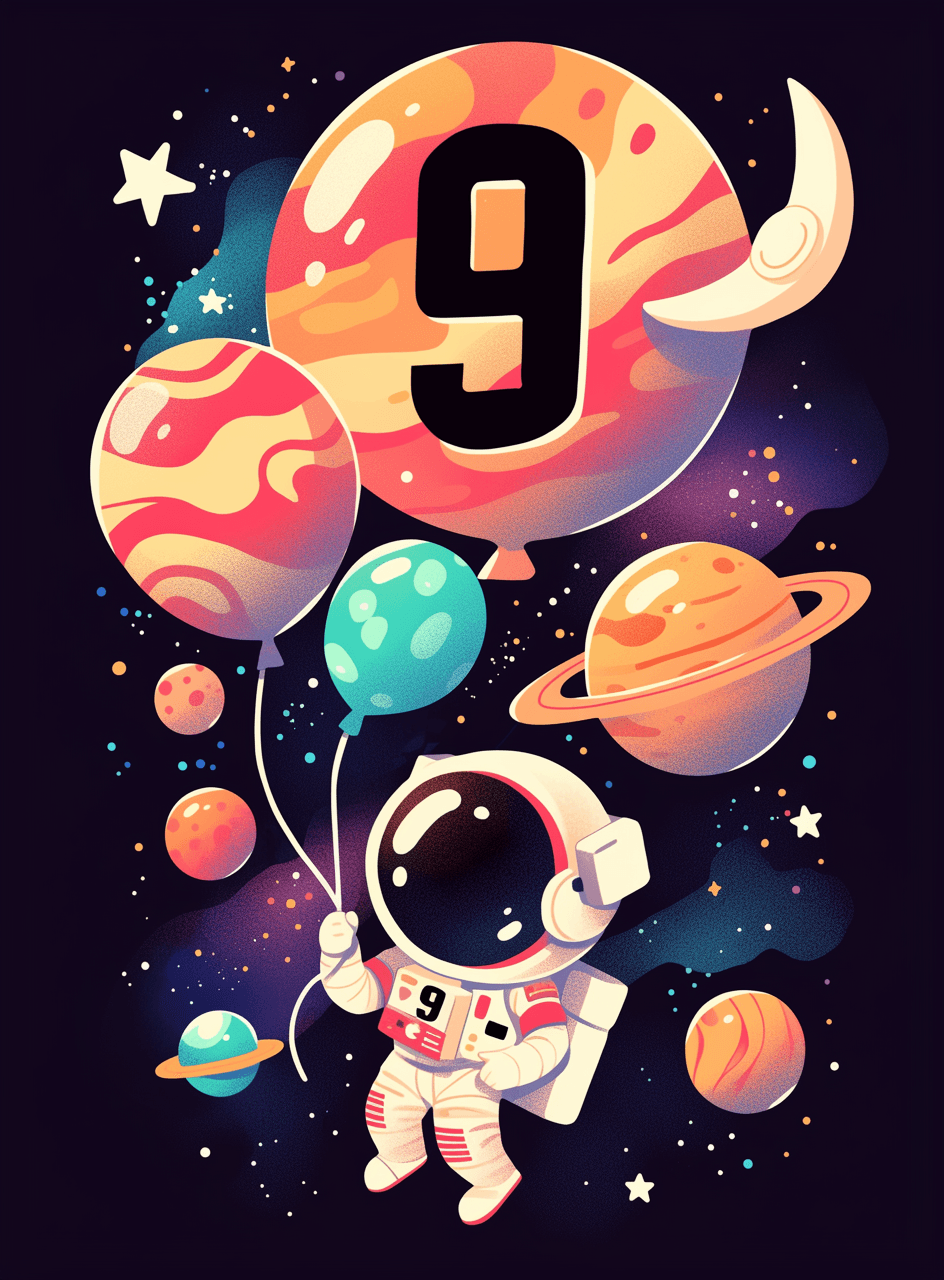 Astronaut 040 original repeating artwork