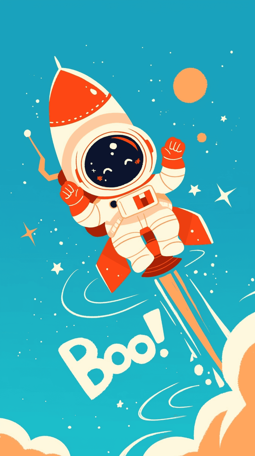 Rocket Midnight original repeating artwork