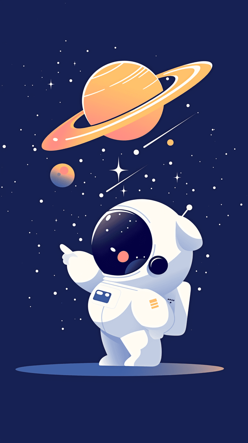 Astronaut 097 original repeating artwork