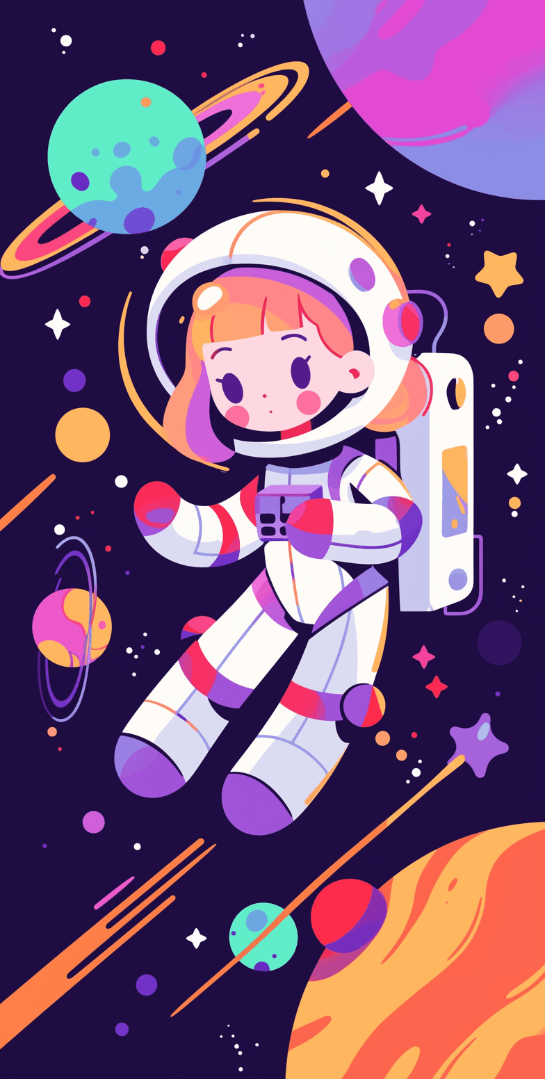 Astronaut Shade original repeating artwork