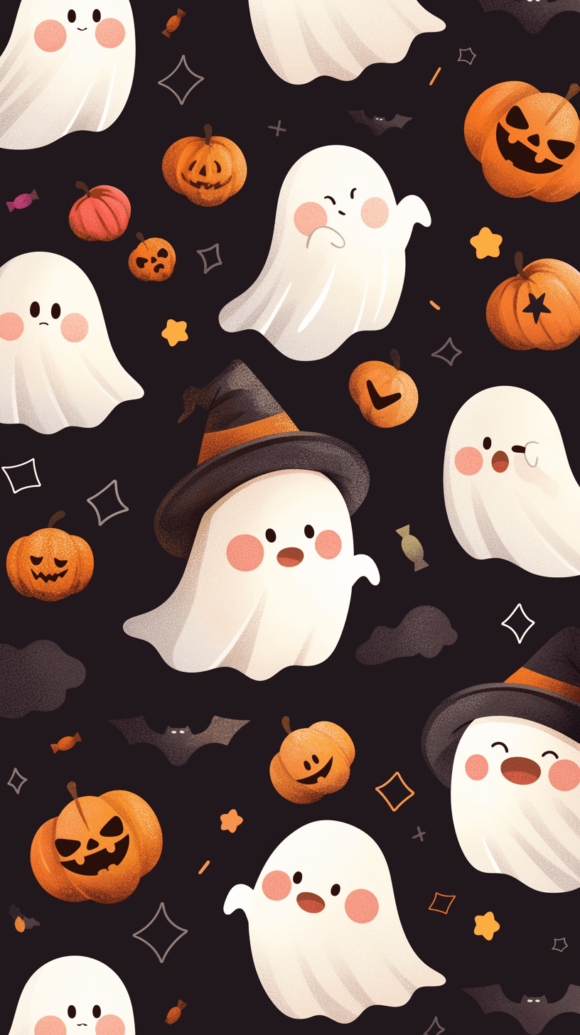 Halloween Ghost 891 original repeating artwork